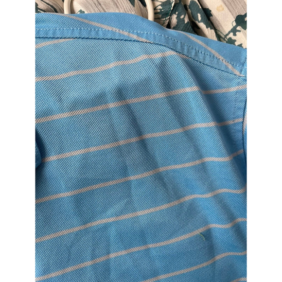 Fennec Golf Polo Blue With Grey Stripes Size 2XL - Picture 6 of 7